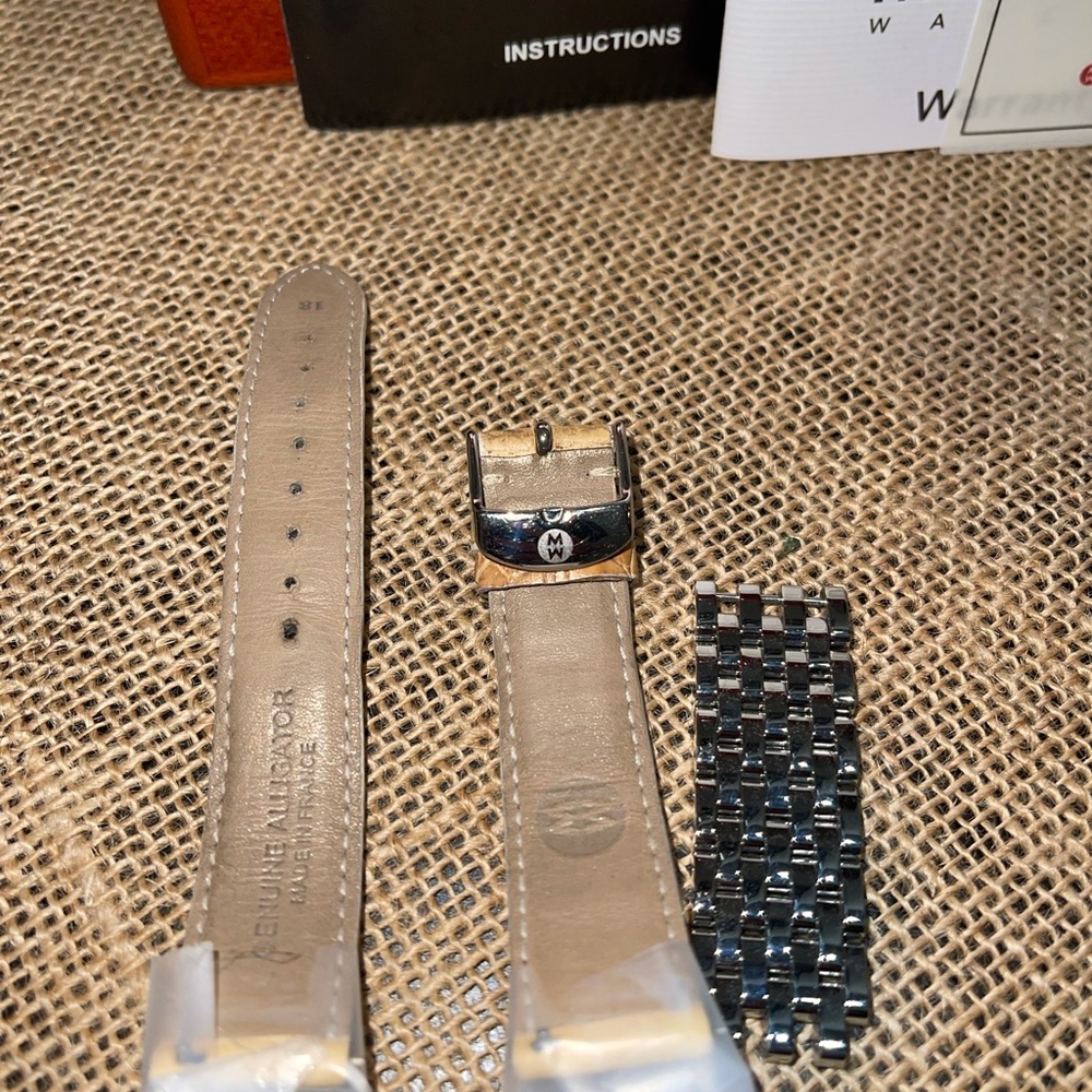 Michele Deco 18 Diamond MOP Bracelet Watch - Picture 16 of 16